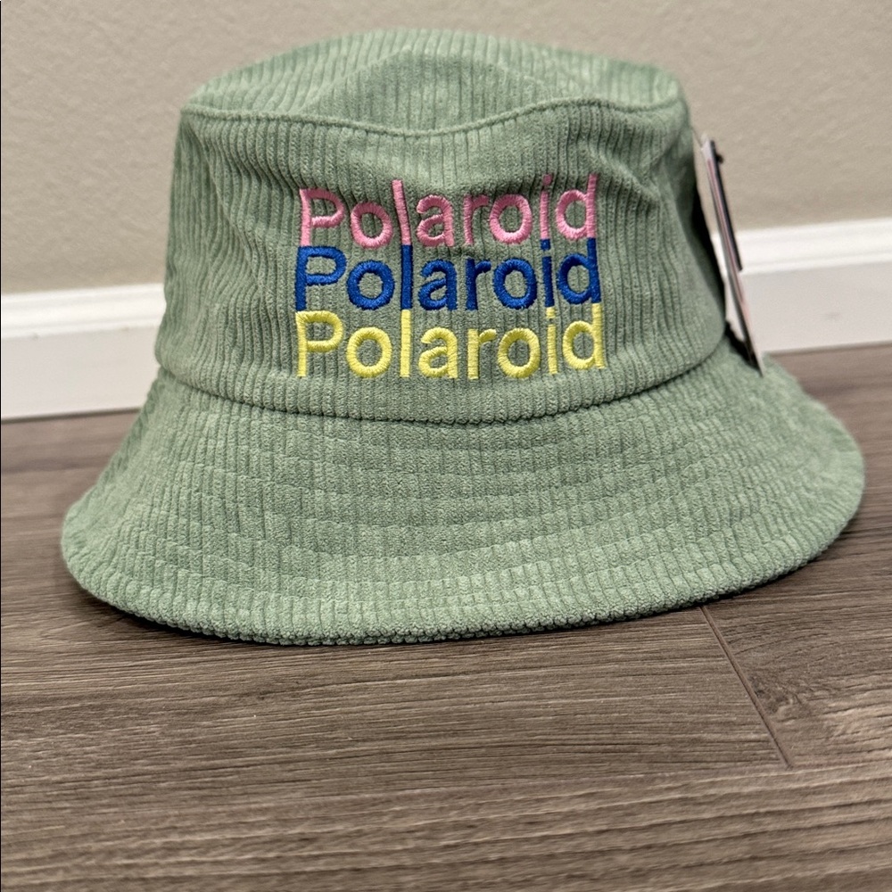 Culturalfly Polaroid Corduroy Bucket Hat One Size Fits Most